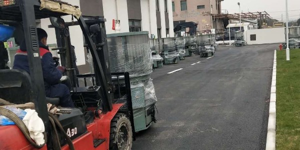 上海浩兵搬運助力佑能集團工廠設備搬遷